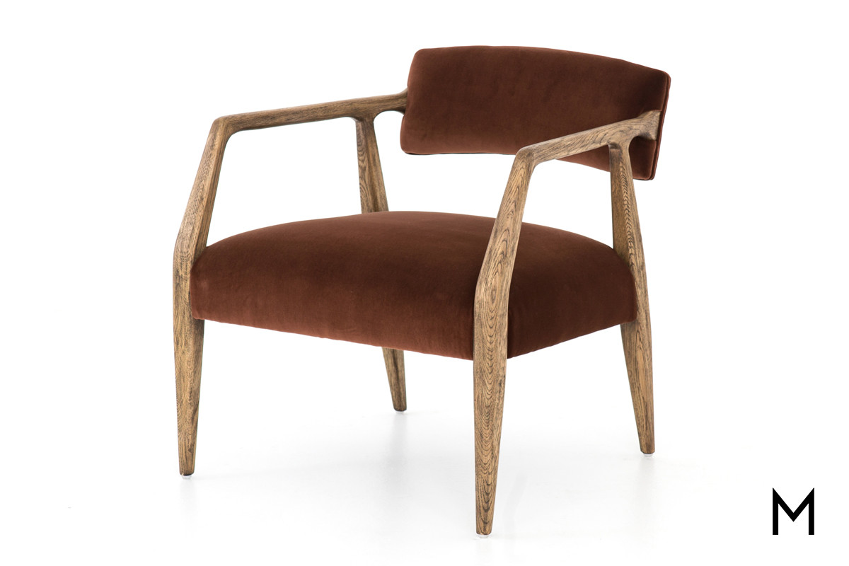 Belleze Modern Accent Chair Living Room Wooden